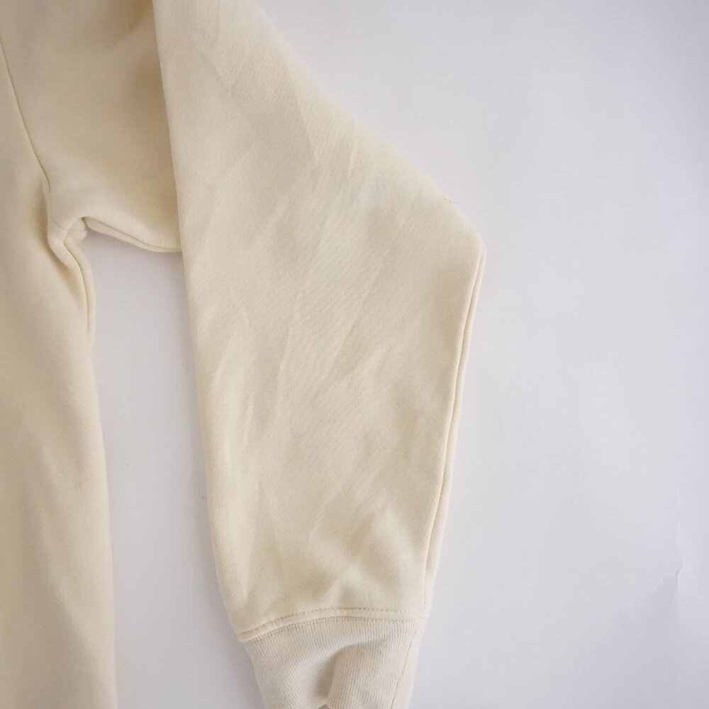 Cream Graphic Crewneck Sweatshirt with Horse Motif - Picture 4 of 11